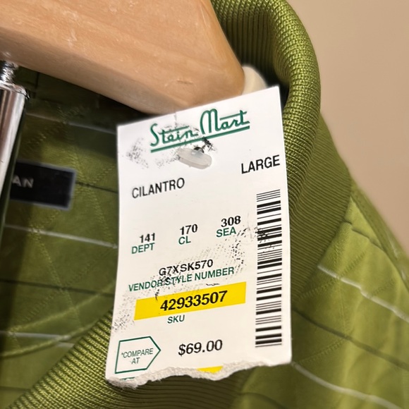 Greg Norman Collection Green Polo Shirt with Moisture-Wicking Fabric - Picture 8 of 8